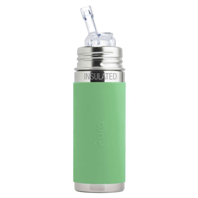 Pura® TERMO fľaša so slamkou s membránou 260ml Moss