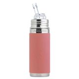 Pura® TERMO fľaša so slamkou s membránou 260ml Rose