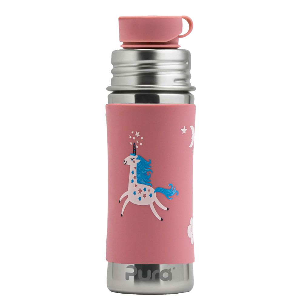 Pura® nerezová fľaša so športovým uzáverom 325ml - aqua