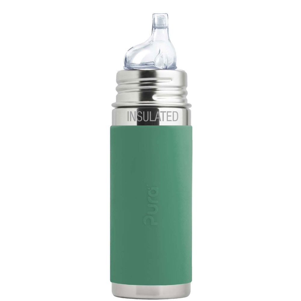 Pura® nerezová fľaša s náustkom 325ml - Mint
