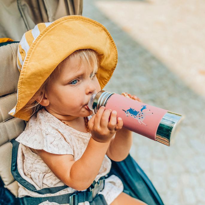 Pura® nerezová fľaša s náustkom 325ml zelená