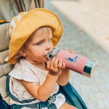 Pura® nerezová fľaša s náustkom 325ml - Rose