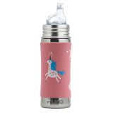 Pura® nerezová fľaša s náustkom 325ml - Rose