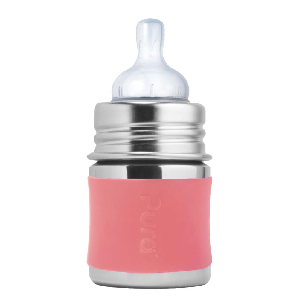 Pura® nerezová dojčenská fľaša 150ml moss