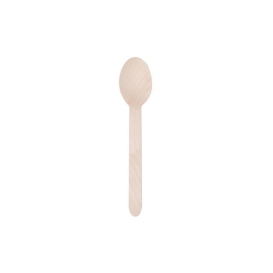 Eko drevená lyžica 16 cm 100 ks