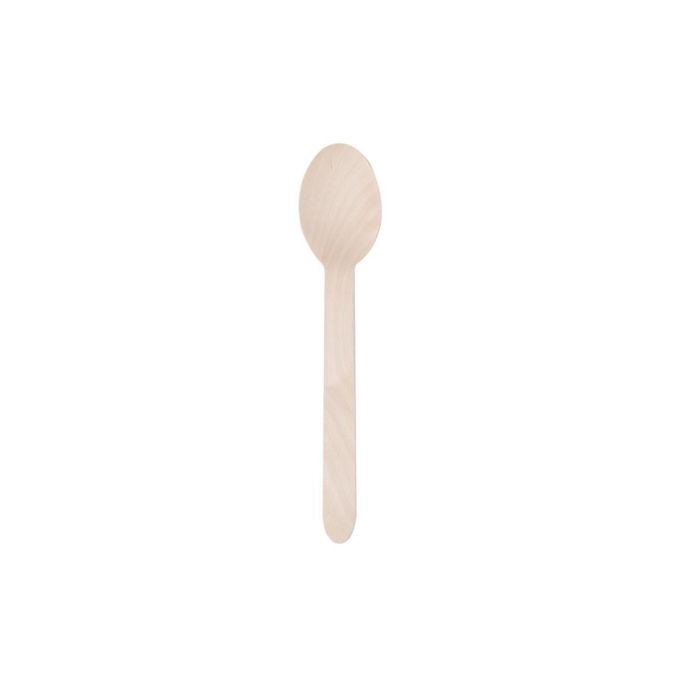 Eko drevená lyžica 16 cm 100 ks