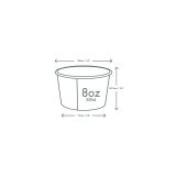 Papierová miska 220 ml/8oz 50 ks