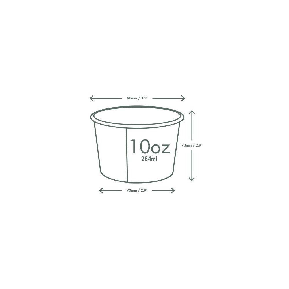 Papierová miska 295 ml/10oz 50 ks