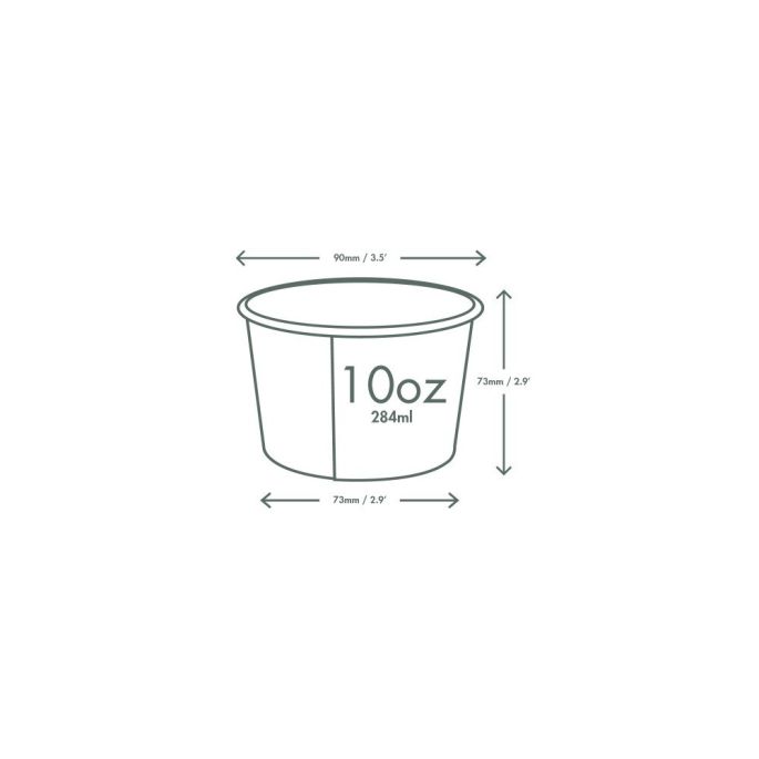 Papierová miska 295 ml/10oz 50 ks
