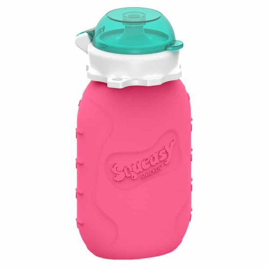 Squeasy Gear silikónová kapsička 180 ml - ružová