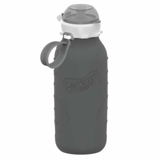 Squeasy Gear silikónová kapsička 480 ml - sivá