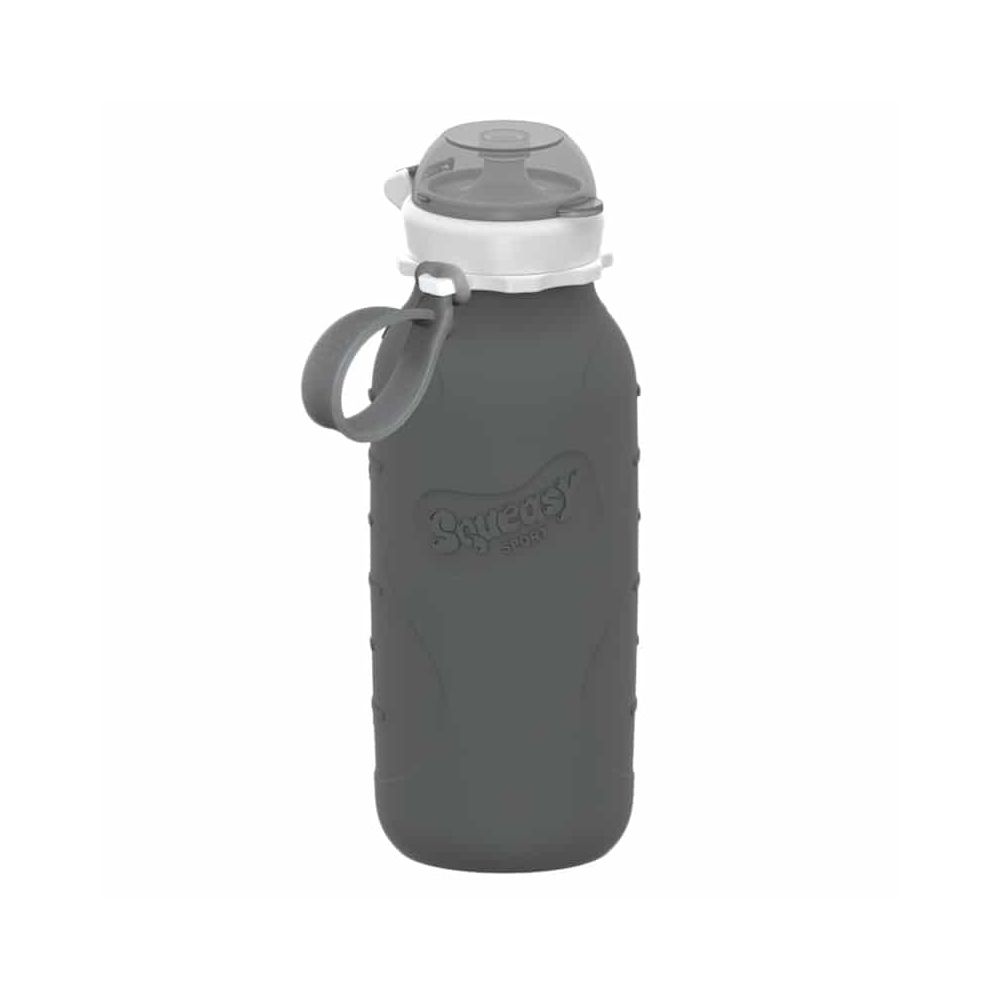 Squeasy Gear silikónová kapsička 480 ml - sivá