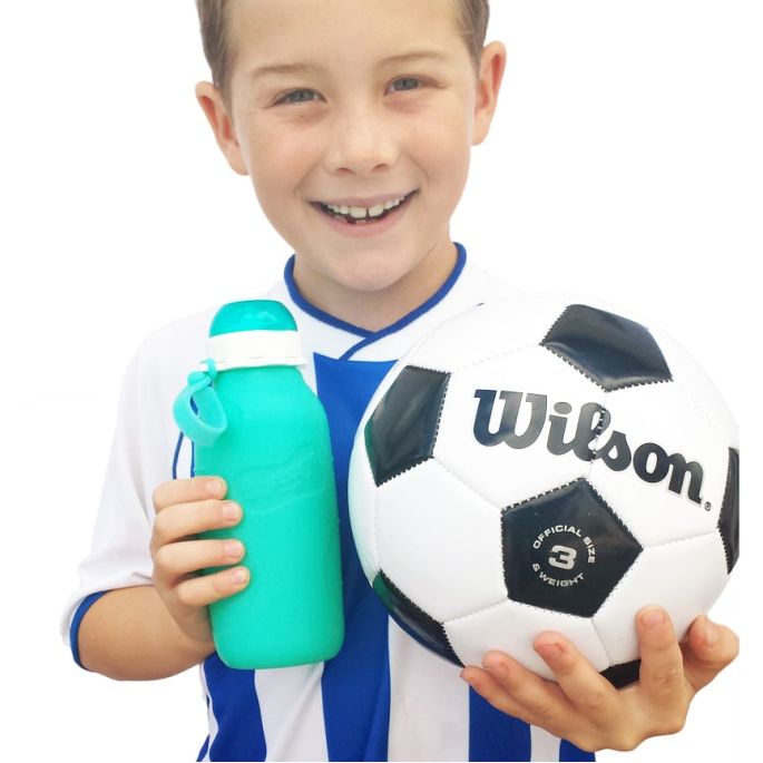Squeasy Gear silikónová kapsička 480 ml - sivá
