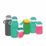 Squeasy Gear silikónová kapsička 480 ml - ružová