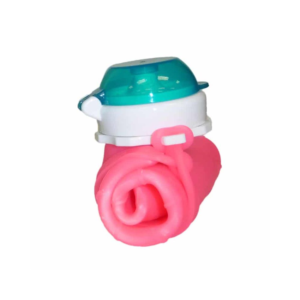 Squeasy Gear silikónová kapsička 480 ml - ružová