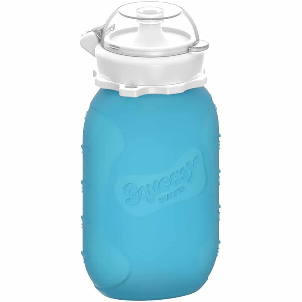 Squeasy Gear silikónová kapsička 180 ml - modrá