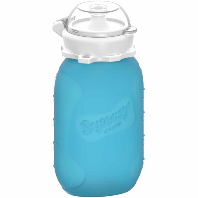 Squeasy Gear silikónová kapsička 180 ml - modrá