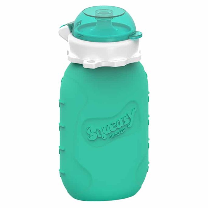 Squeasy Gear silikónová kapsička 180 ml - modrá