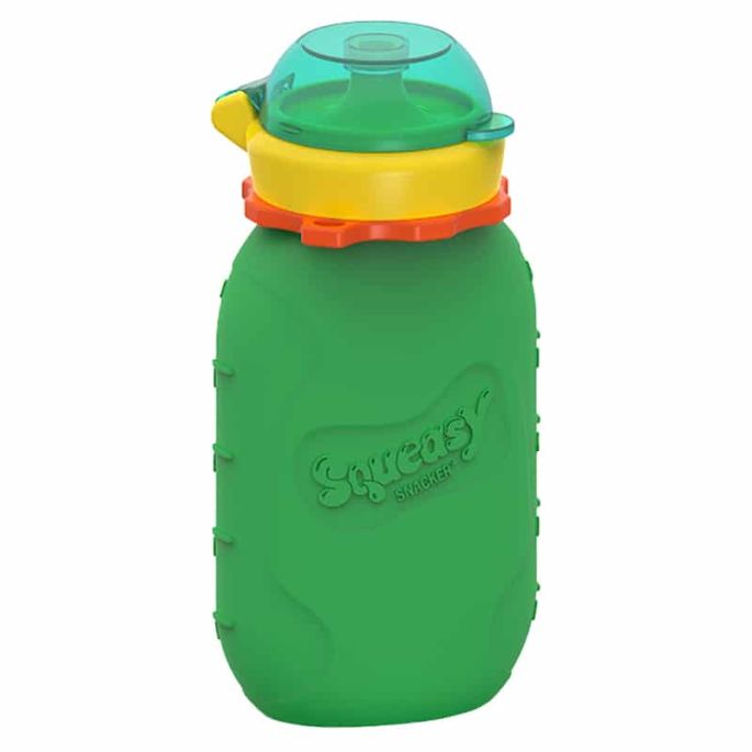 Squeasy Gear silikónová kapsička 180 ml - modrá