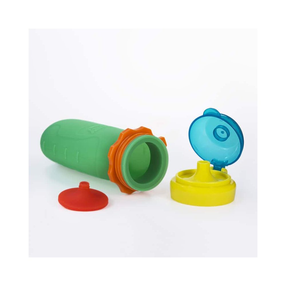 Squeasy Gear silikónová kapsička 180 ml - sivá