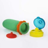 Squeasy Gear silikónová kapsička 180 ml - sivá