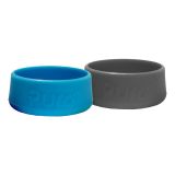 Pura® silikónové chrániče na fľašu 2ks 150ml, 260ml, 325ml - Aqua/Sivá
