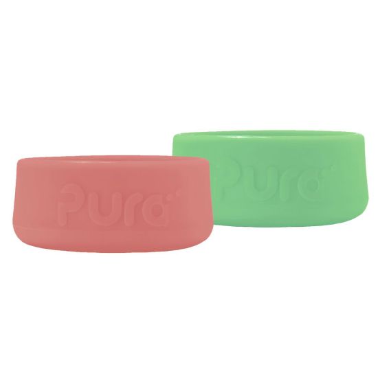 Pura® silikónové chrániče na fľašu 2ks 150ml, 260ml, 325ml - Rose/Moss